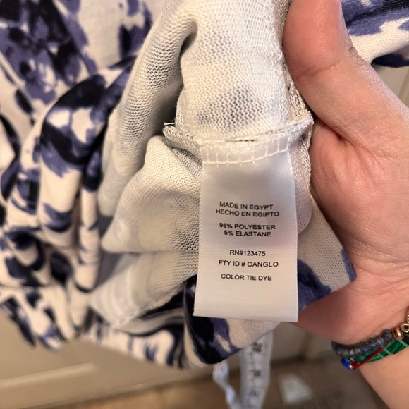 Ellen Tracy Women's Blue and White Top - Picture 3 of 3